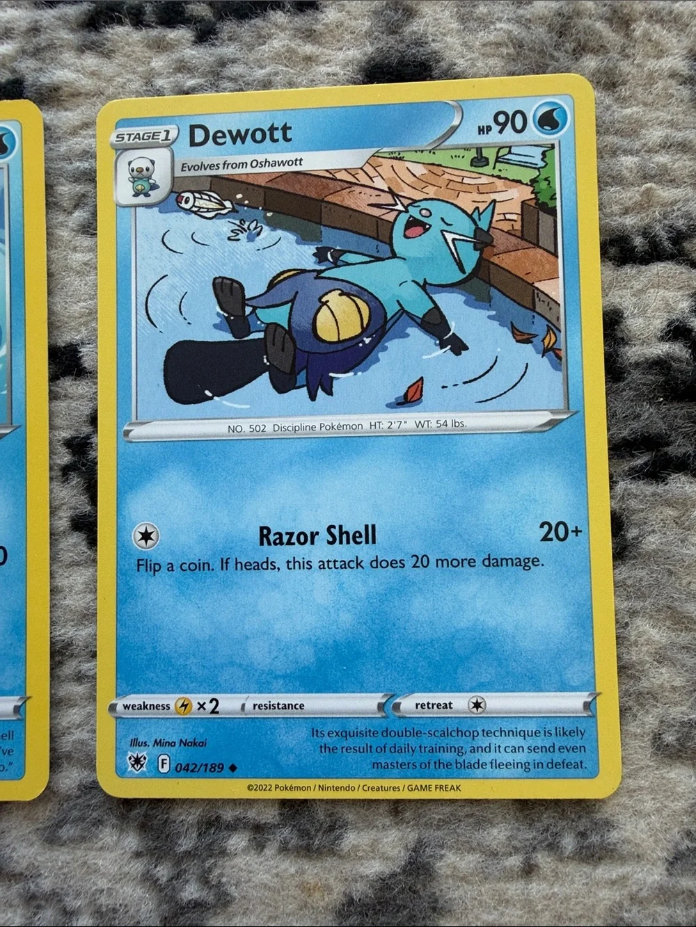 Oshawott & Dewott Evolution Line Lot | Astral Radiance | ✨5/$25✨